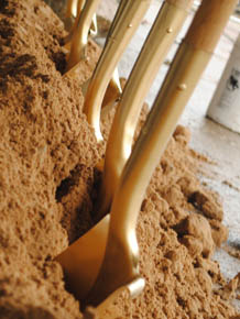 Groundbreaking shovels image